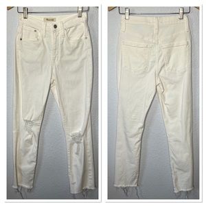 Madewell The High Rise Slim Boyjean Jeans Sz 23 Cotton Blend